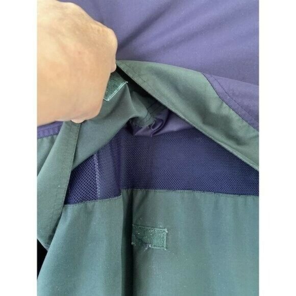 Vintage Sunice Golf Men Full Zip Vented Windbreaker Navy Green Urban XL Hip Hop - Picture 7 of 12